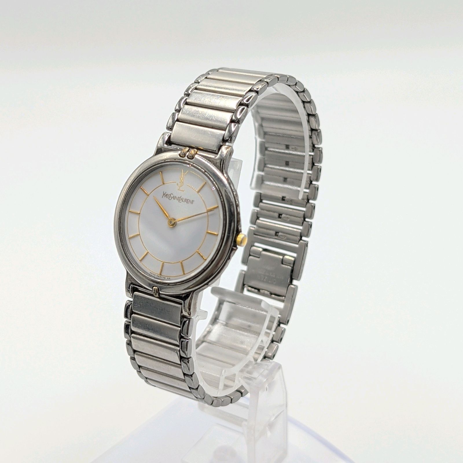 Yves Saint Laurent 4620-E62275 Watch quartz Silver Round Y2K