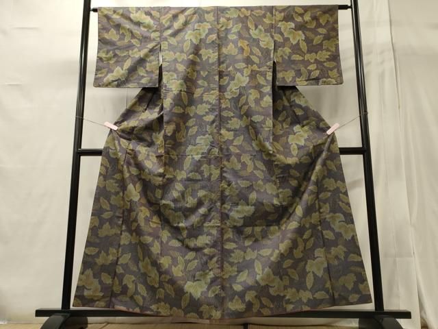 平和屋着物●本場大島紬　7マルキ　霞吉祥文　正絹　逸品　CAAU1903yc 平和屋着物○本場大島紬 7マルキ 霞吉祥文 正絹 逸品 CAAU1903yc 平和屋