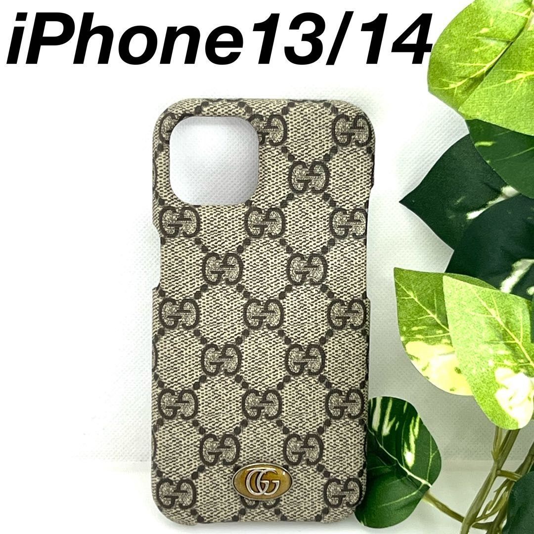GUCCI gg総柄 iPhone13 14 スマホケース 05110.12