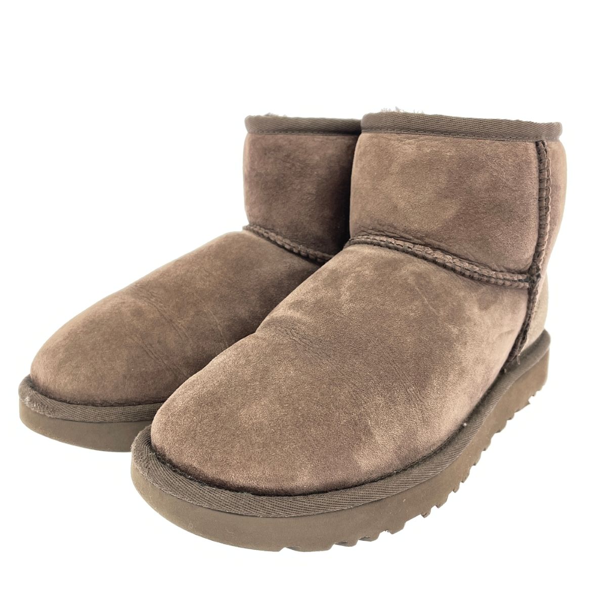 UGG アグ ショートブーツ/クラシックミニ 表記サイズ:23 ロゴ/ムートン 
