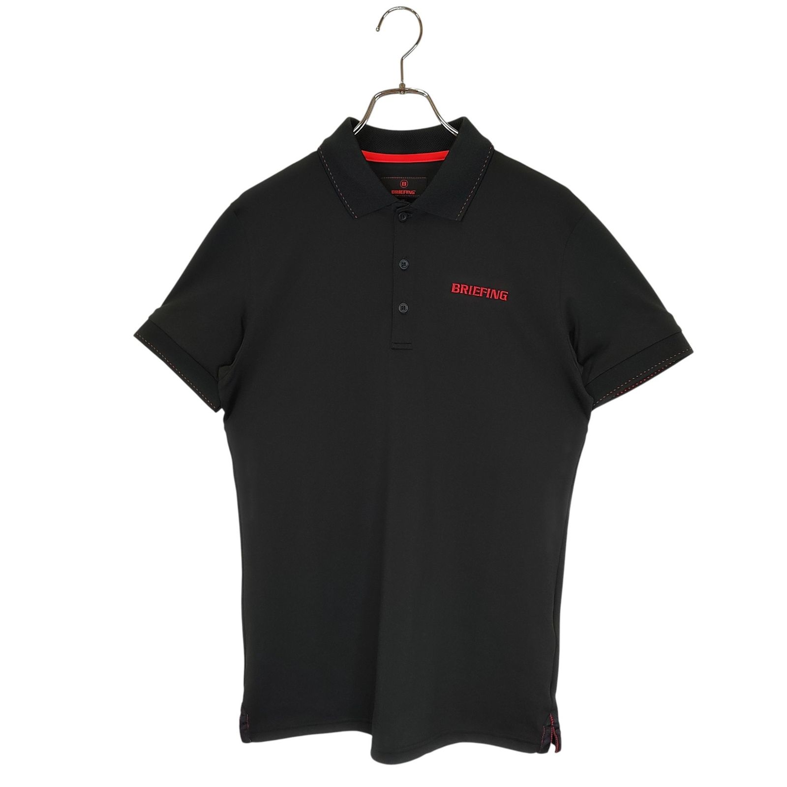 BRIEFING GOLF ブリーフィングゴルフ 23SS MS TOUR POLO 半袖 ポロシャツ BBG231M02 M ブラック メンズ