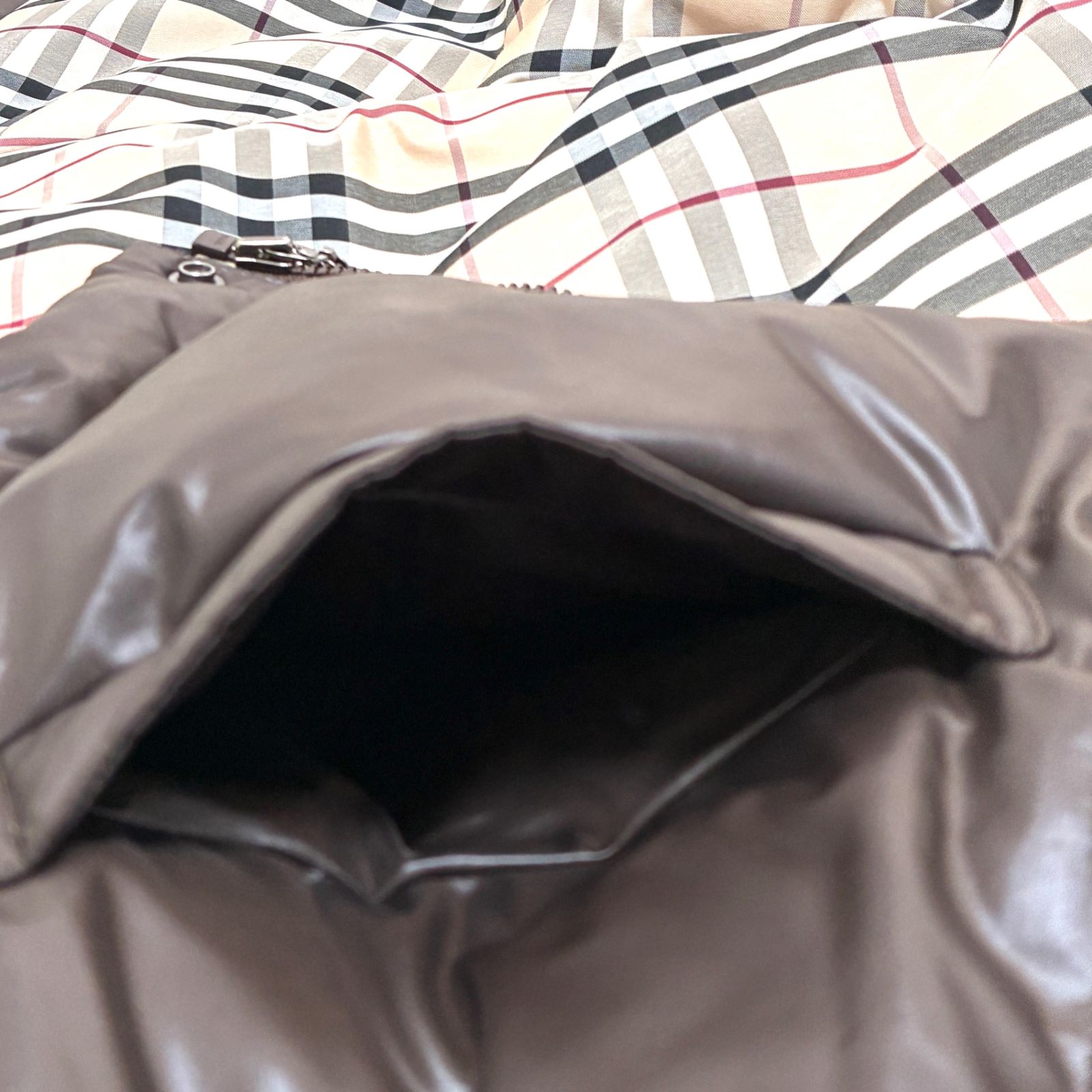 ダウンベスト ノバチェック