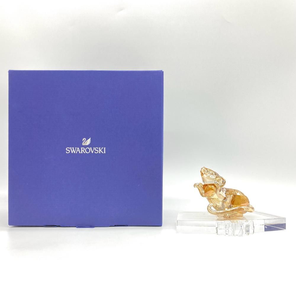 スワロフスキー SWAROVSKI 十二支 マウス オブジェ 置物 5301556