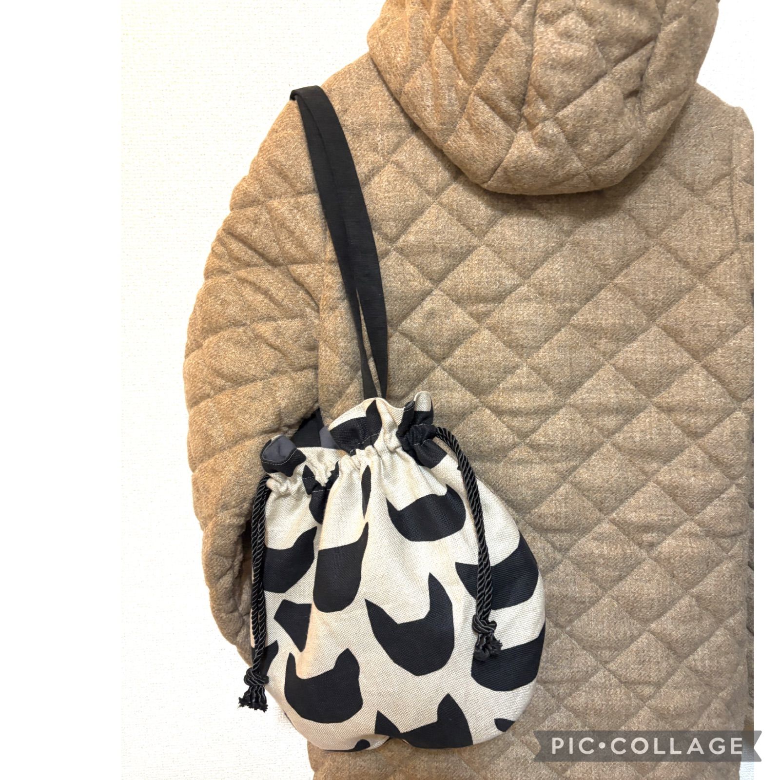 巾着ショルダーバッグ anone