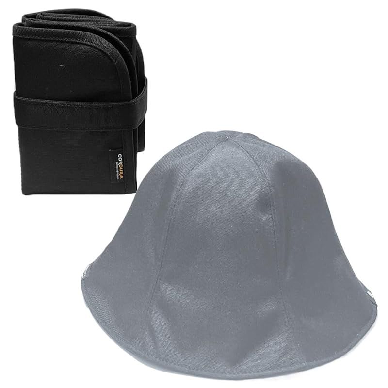 彡 Heart Beat s 素材CORDURAで叶える圧倒的速乾性と耐久性 サウナハット サウナマット 洗濯可 撥水 速乾 断熱 軽量 サウナキャップ メンズ レディース サウナ サウナグッズ コーデュラ マットセット グレー × ブラック 1