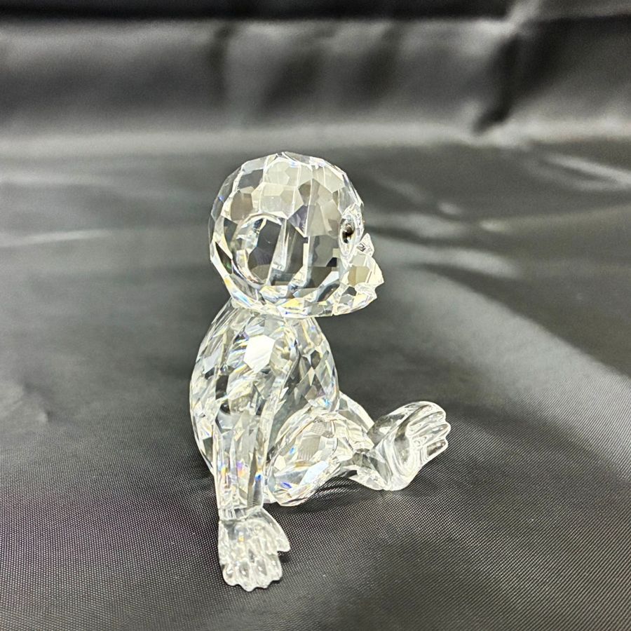 ◇美品◇SWAROVSKI【スワロフスキー】モンキー 置物 クリスタル クリア 