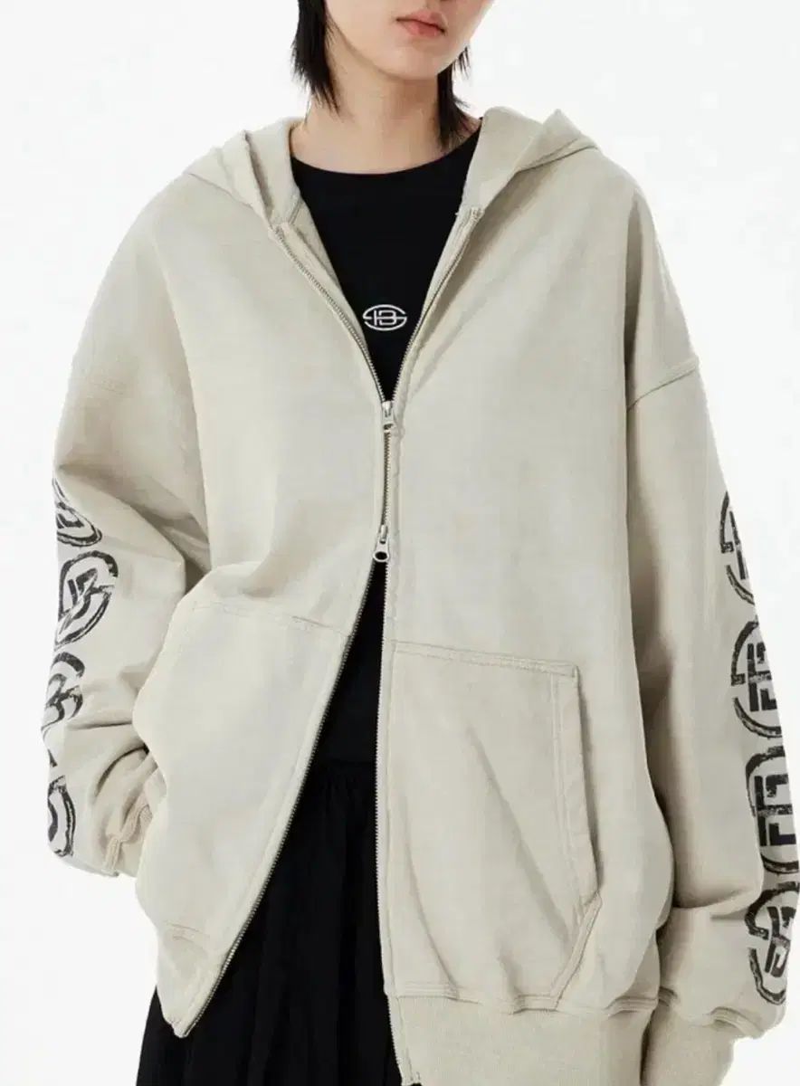 実物画像あり STUDIO TOMBOY スタジオトムボーイ ダメージ ルーズフィット フード ジップアップ