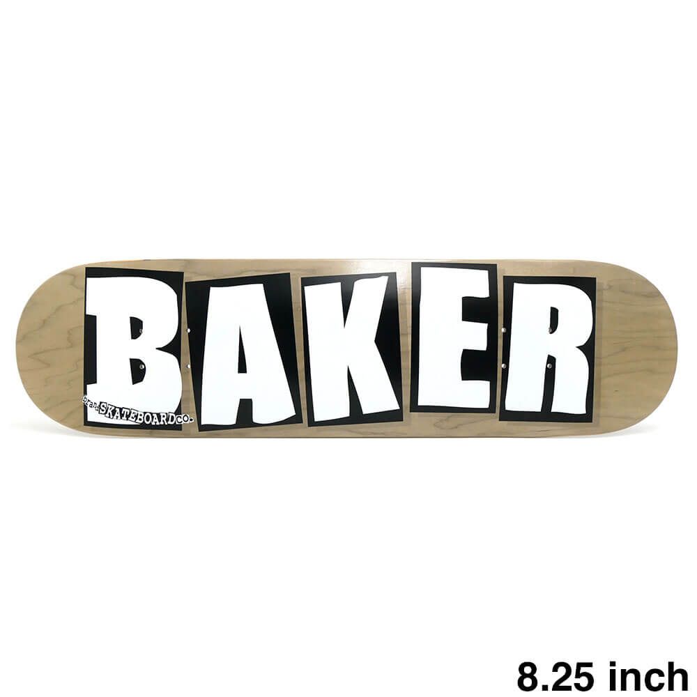 BAKER DECK ベイカー デッキ TEAM BRAND LOGO BROWN B2 8.25 スケートボード スケボー