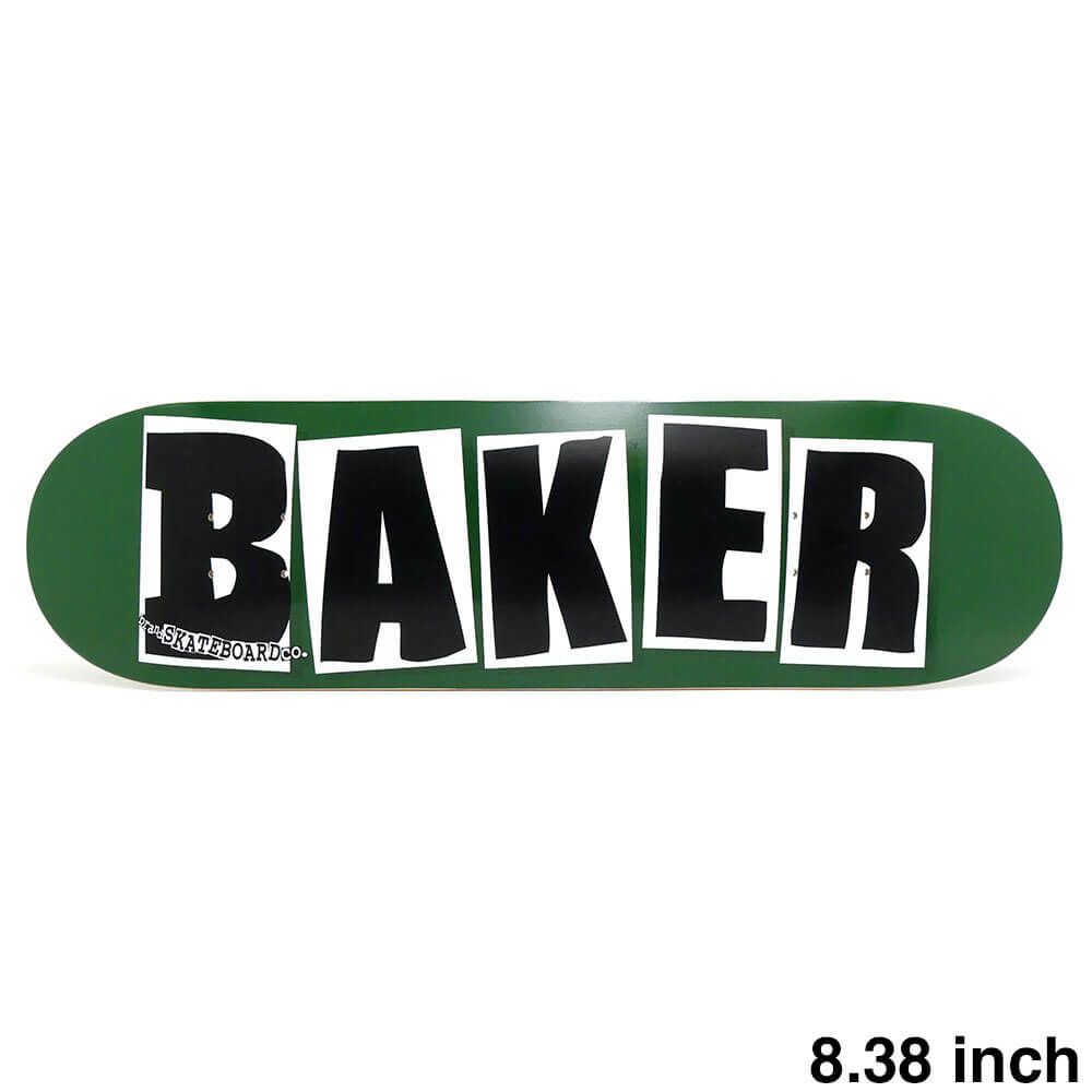BAKER DECK ベイカー デッキ TEAM BRAND LOGO GREEN BLACK 8.38 スケートボード スケボー