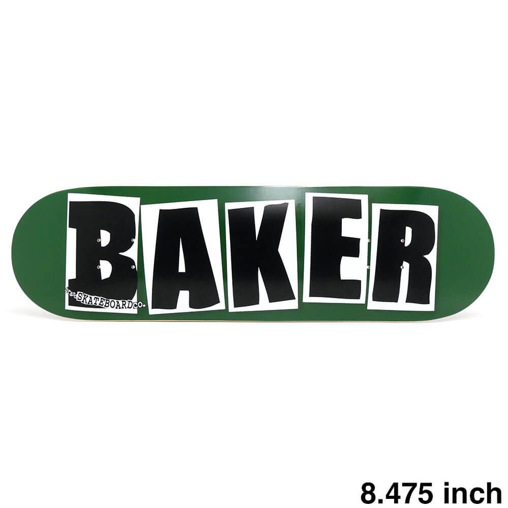 BAKER DECK ベイカー デッキ TEAM BRAND LOGO GREEN BLACK 8.475 スケートボード スケボー