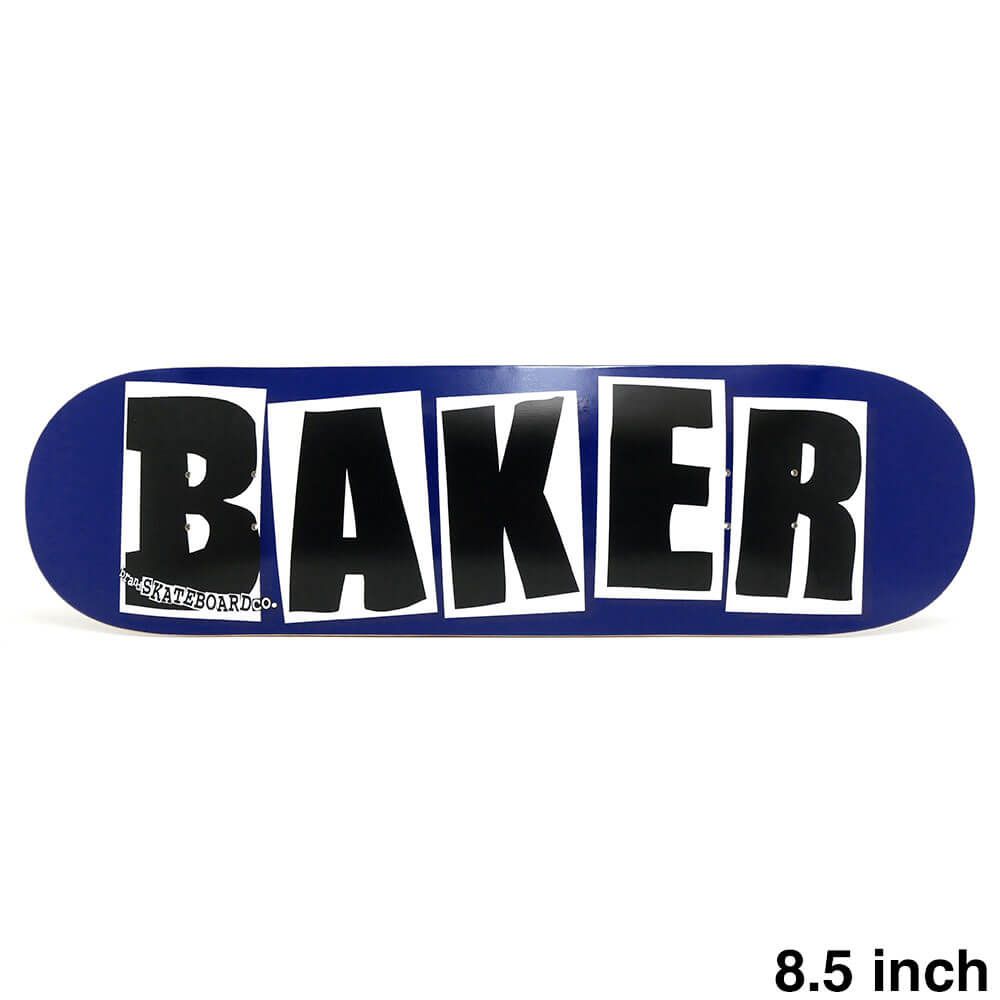 BAKER DECK ベイカー デッキ TEAM BRAND LOGO NAVY BLACK 8.5 スケートボード スケボー