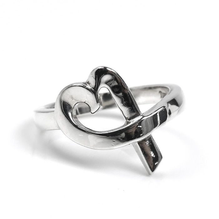 希少Tiffany＆Co. ティファニー　ラブリングハート　Ag925 シルバー Tiffany & Co. ティファニー ハートデザインリング 925 楽天市場