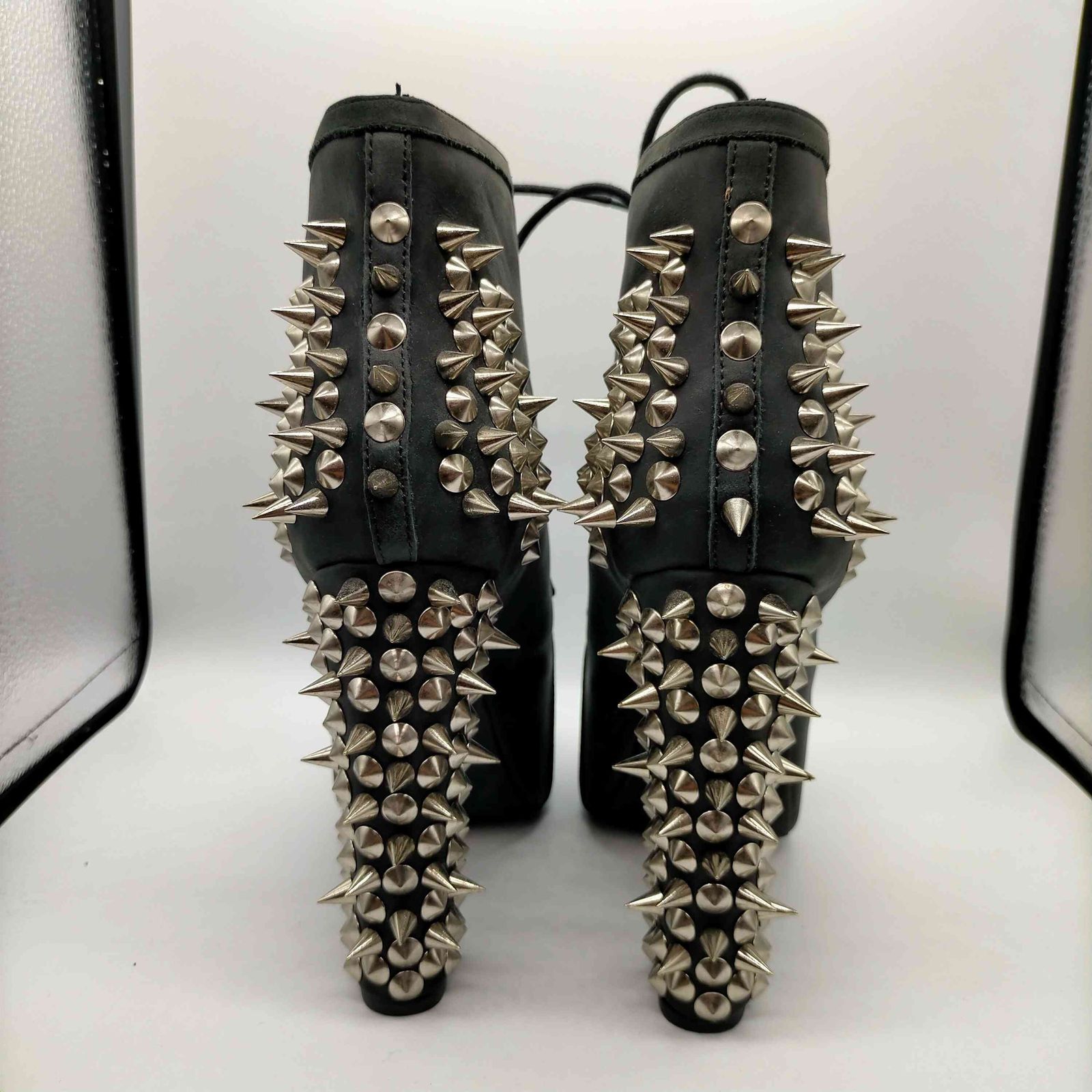 ジェフリーキャンベル Jeffrey Campbell HAVANA LAST SPIKE ハバナ ラスト スパイク 鋲 スタッズ レザー ハイヒール パンプス レディース EUR 36