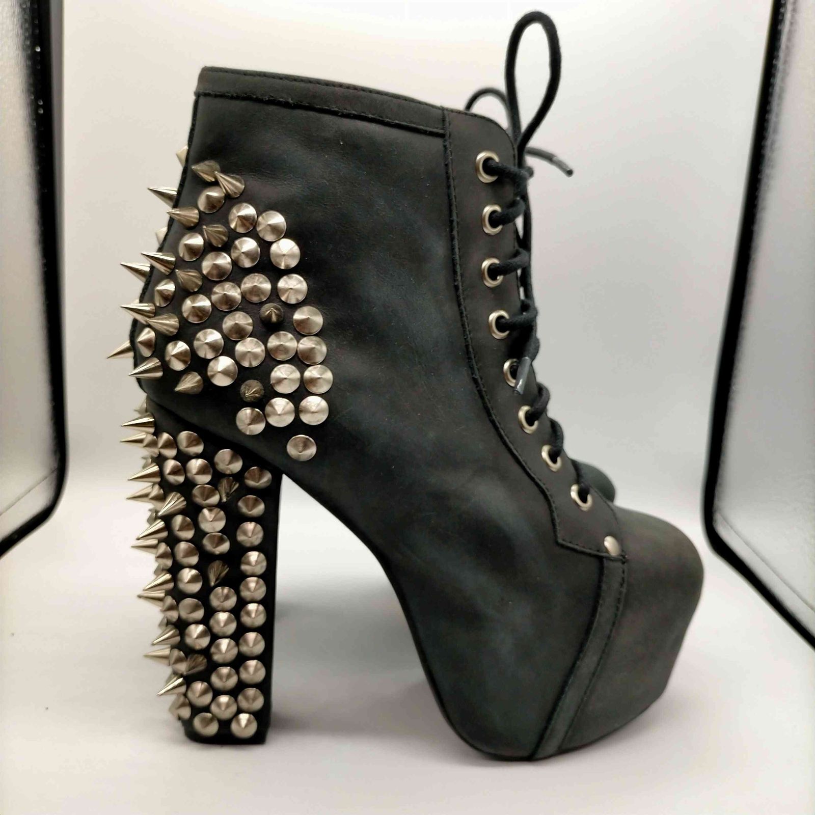 Jeffrey Campbell(ジェフリーキャンベル) HAVANA LAST SPIKE ハバナ ラスト スパイク 鋲 スタッズ レザー ハイヒール パンプス レディース EUR：36 【中古】【ブランド古着バズストア】 ジェフリーキャンベル Jeffrey Campbell HAVANA LAST SPIKE ハバナ