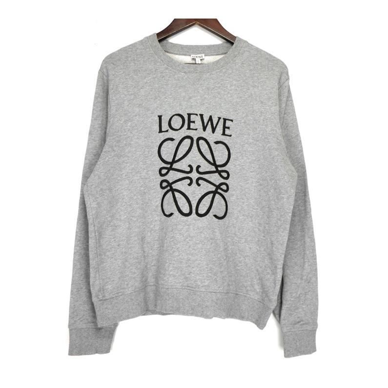ロエベ LOEWE フロント 刺繍 アナグラム ロゴ スウェット クルーネック トレーナー h 5798