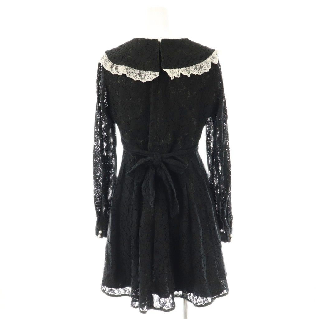 パメオポーズ PAMEO POSE Hecate Lace Dress レース ミニワンピース S ブラック ES OS