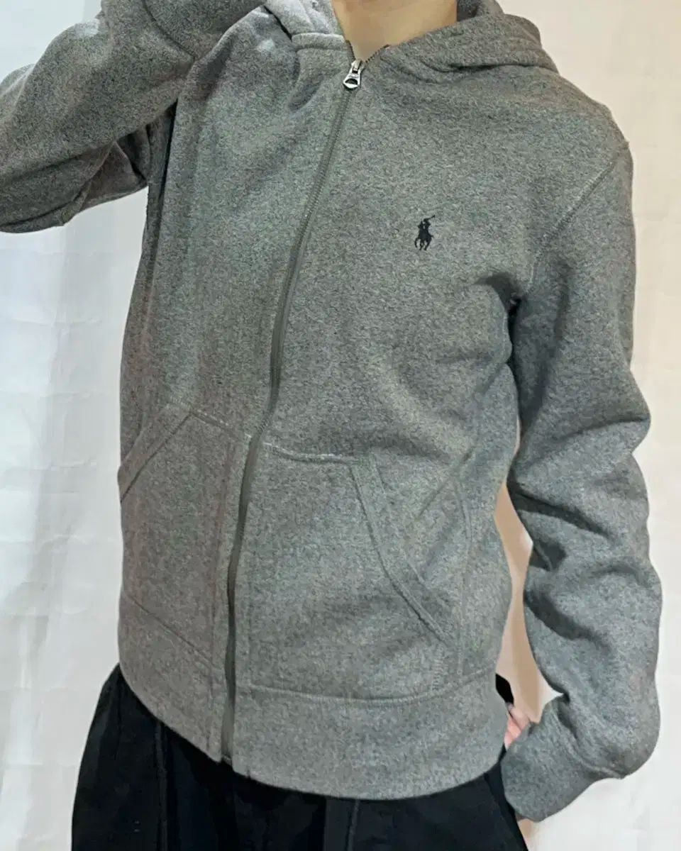 ポロラルフローレン ネイビー ポニー 起毛 フードジップアップ