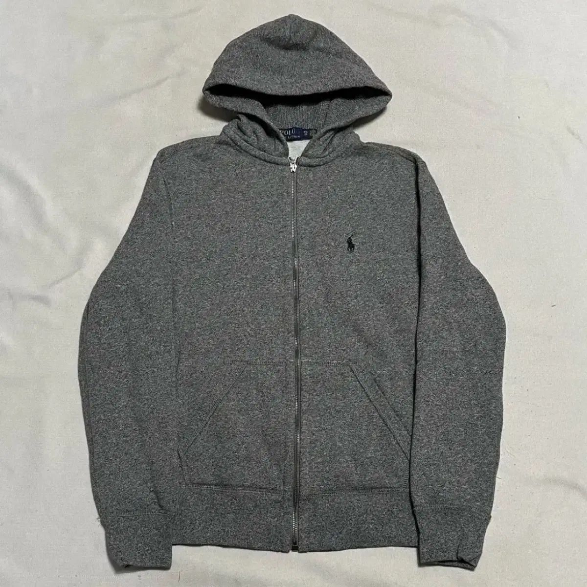 ポロラルフローレン ネイビー ポニー 起毛 フードジップアップ