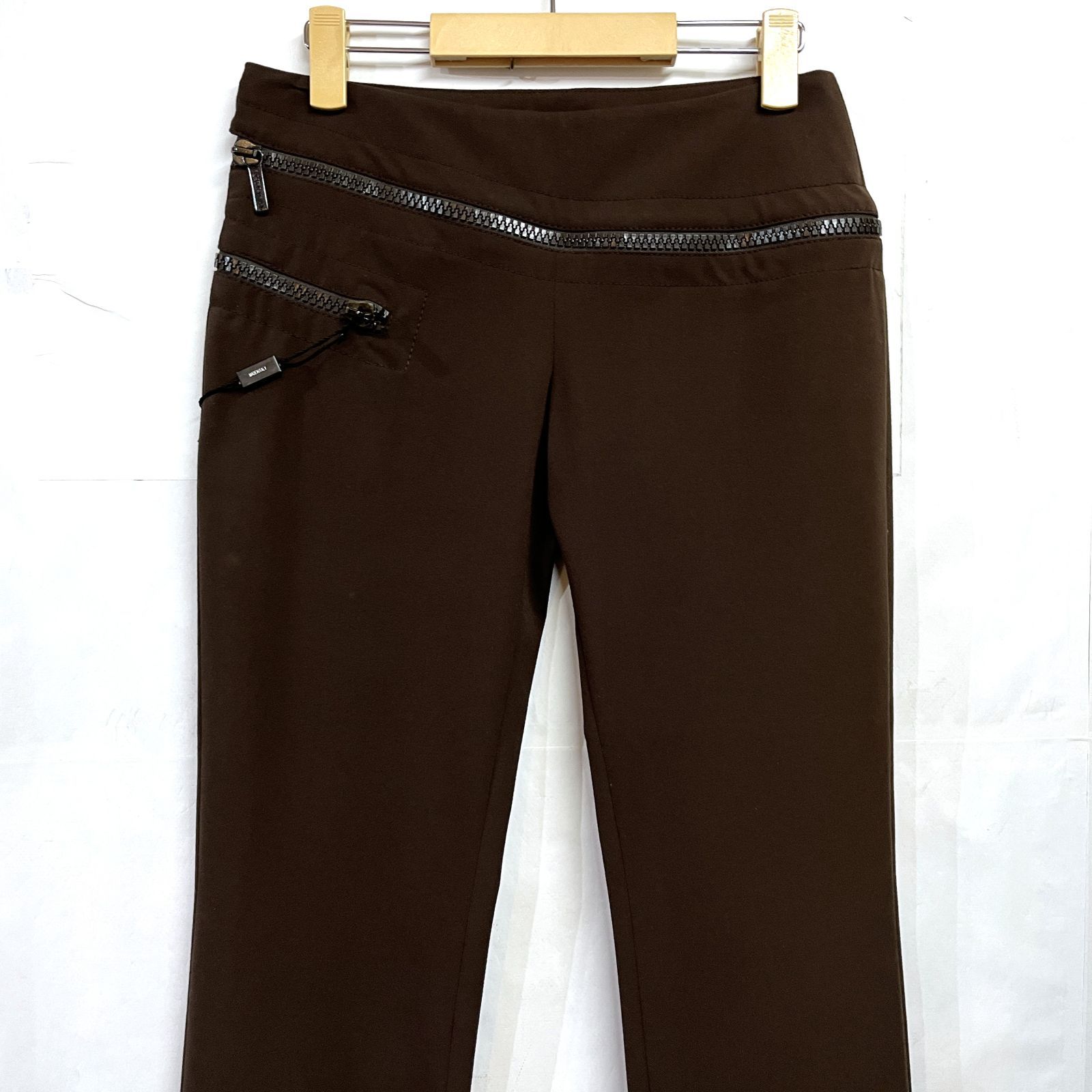 00s ヴィンテージ アーカイブ DIRK BIKKEMBERGS|ダークビッケンバーグ ジップ テーパード ストレッチパンツ KWY