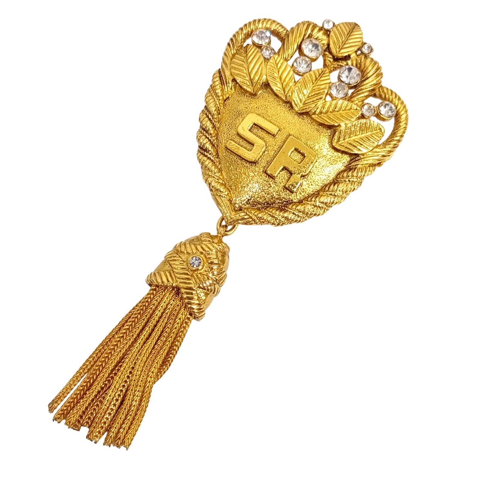 Sonia Rykiel ソニアリキエル タッセル ブローチ GP ゴールド SR JA-25196