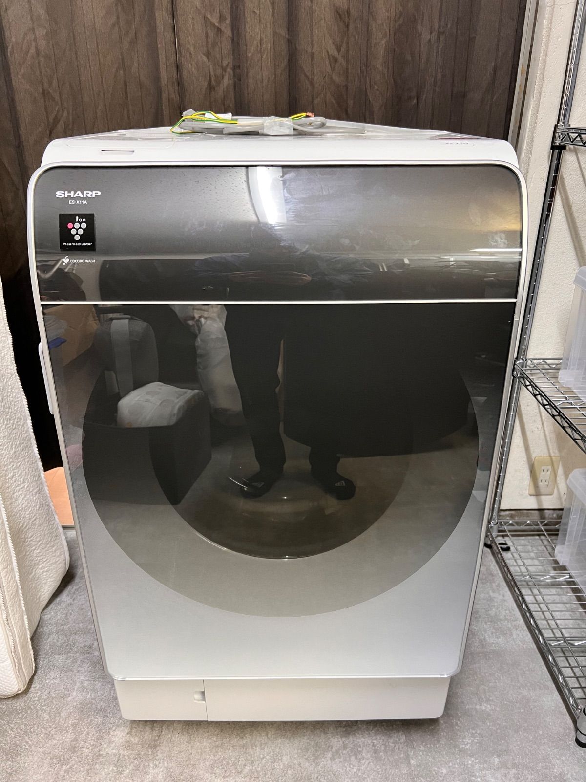 美品】SHARP シャープ ドラム式洗濯機 ES-X11A-SR 右開き 2023年製