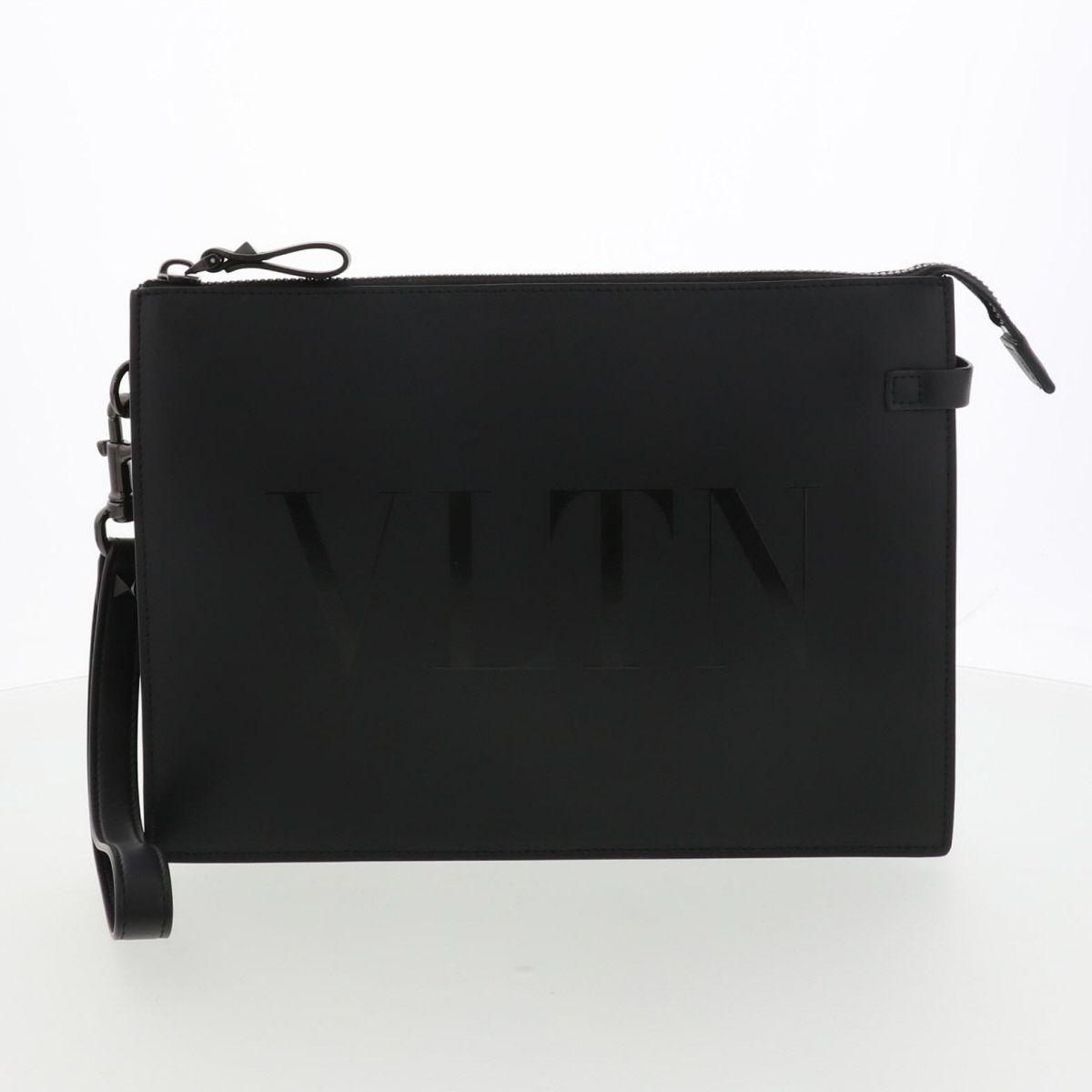 VALENTINO ヴァレンティノ クラッチバッグ レディース レザー ブラック