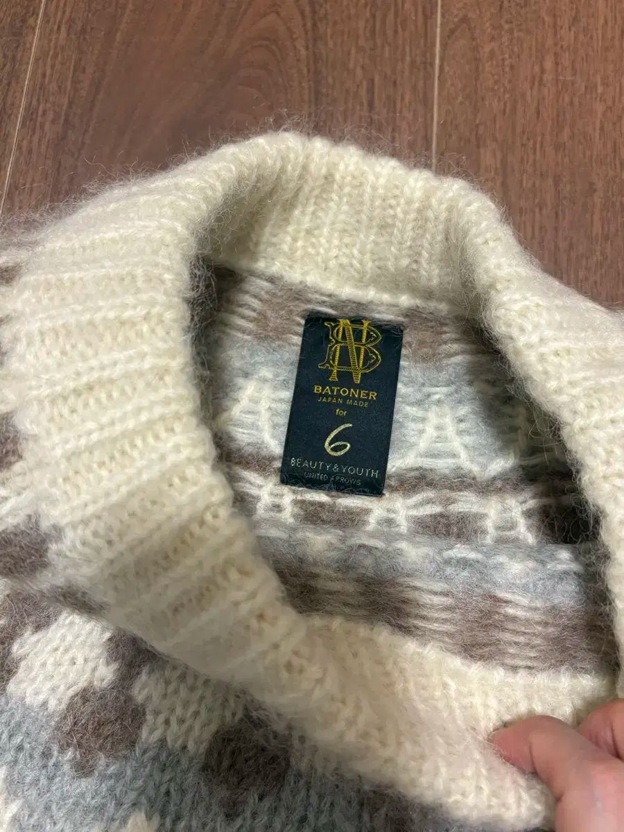 Batoner バトナー モヘア ノルディックスウェター M