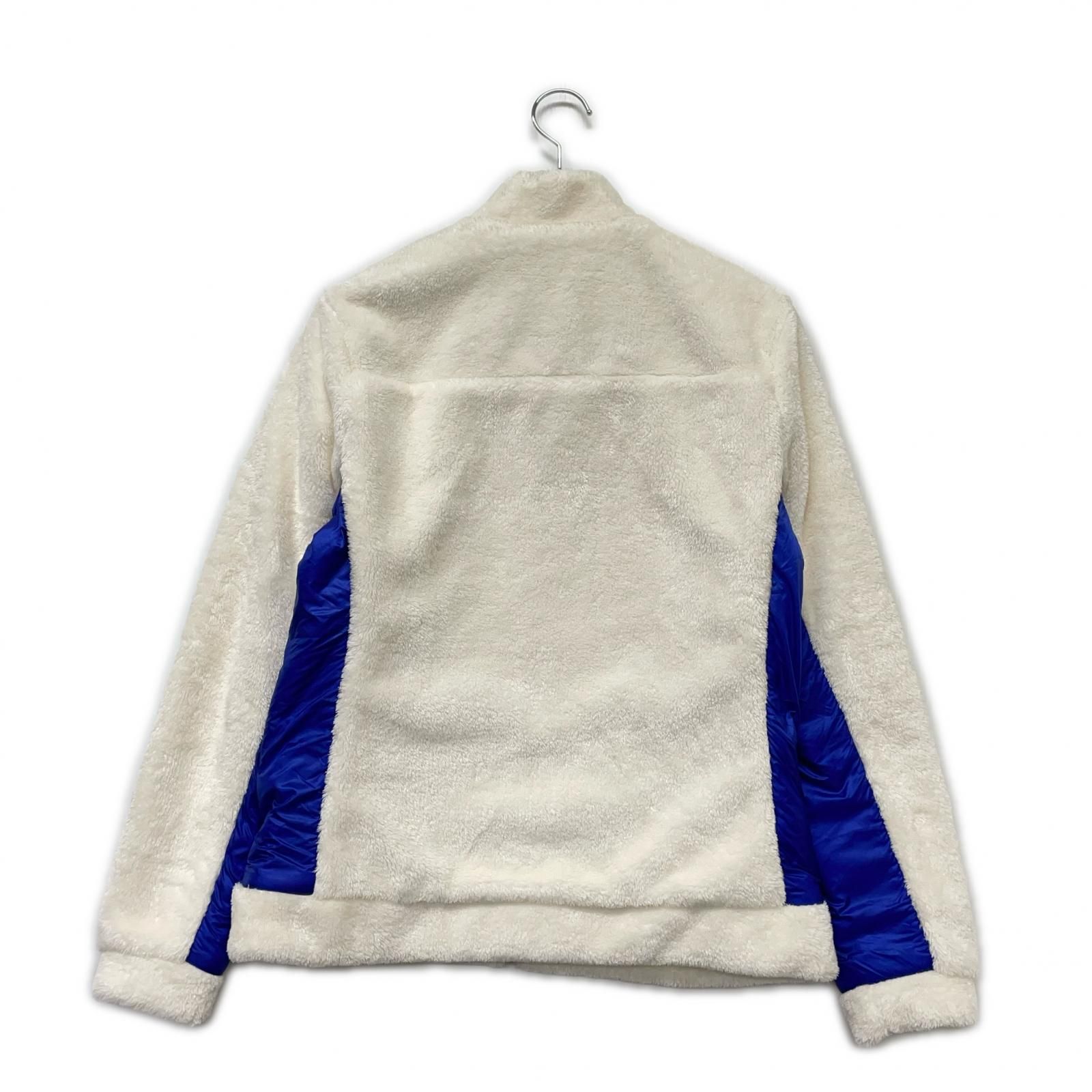 レディース マンシングウェア Munsing wear ブルゾン L 白×青 ホワイト×ブルー ファー ストレッチ 蓄熱保温