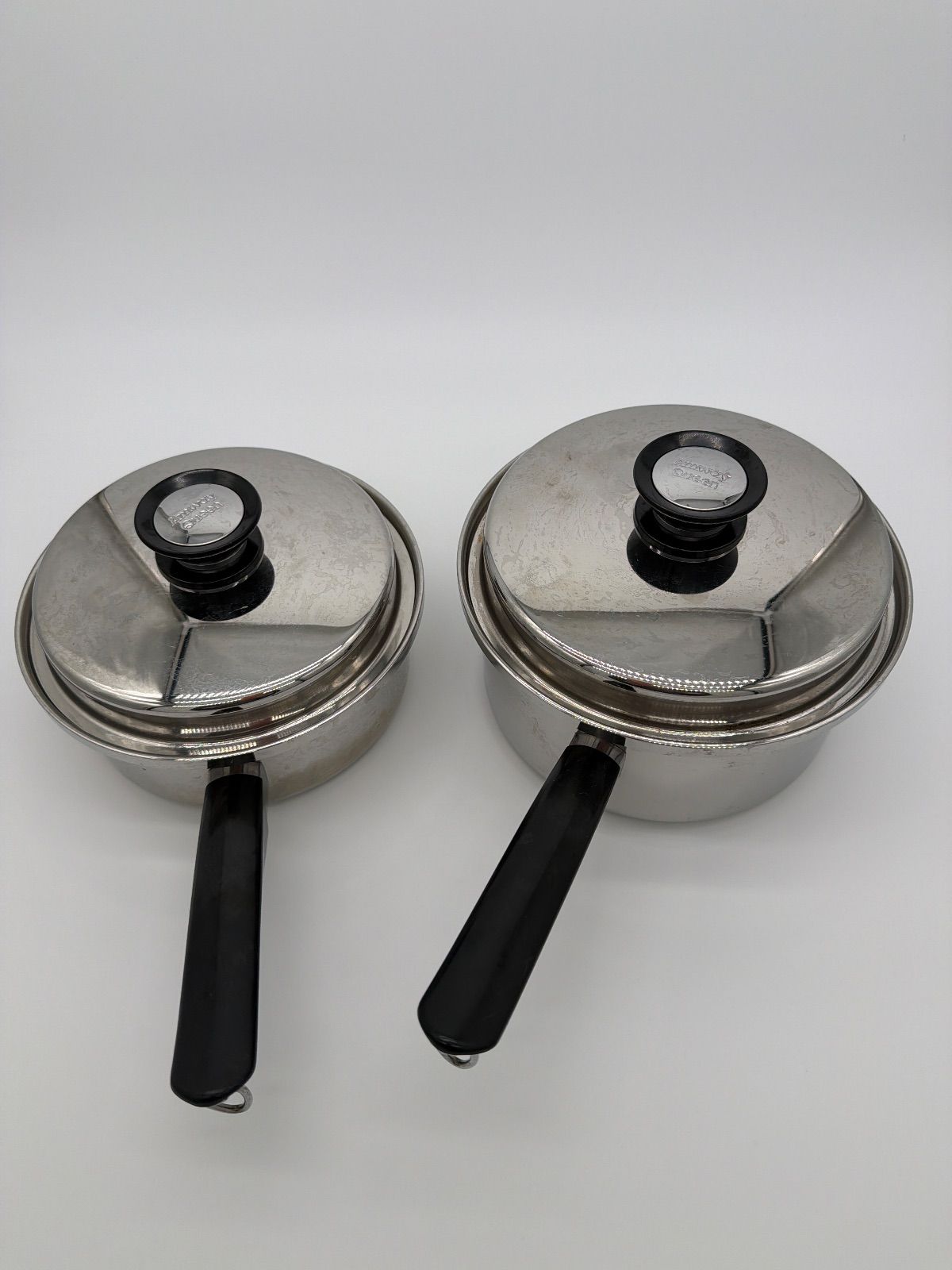 2点セット販売 Amway Queen 鍋 蓋付き 大 中2点セット