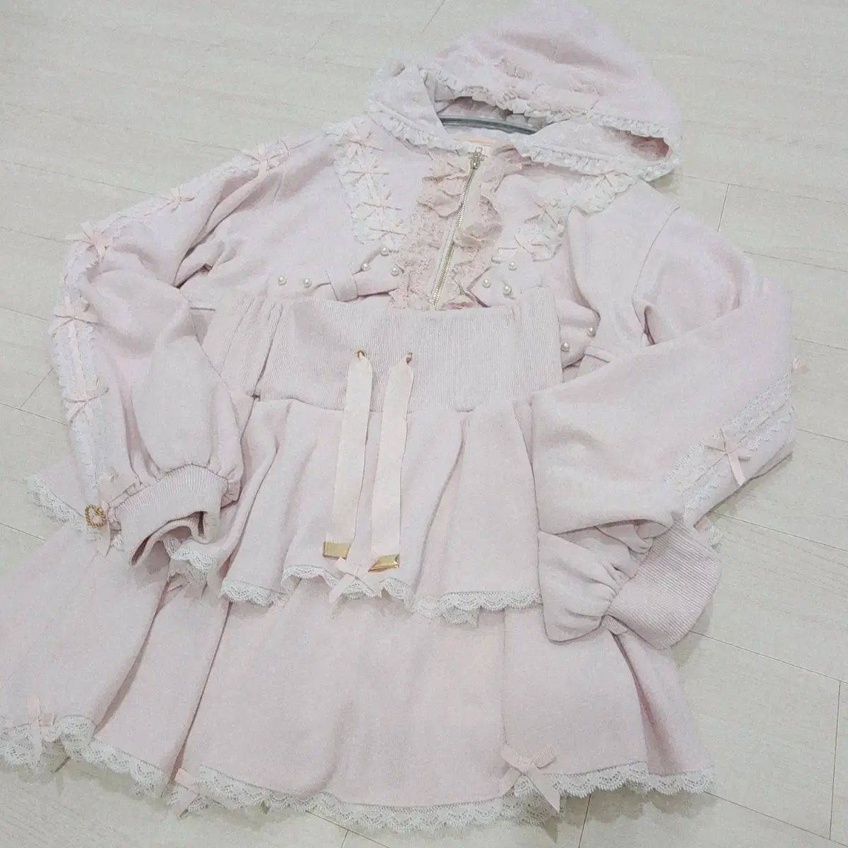 リズリサ フードジップアップ スカート セット 量産型 地雷系