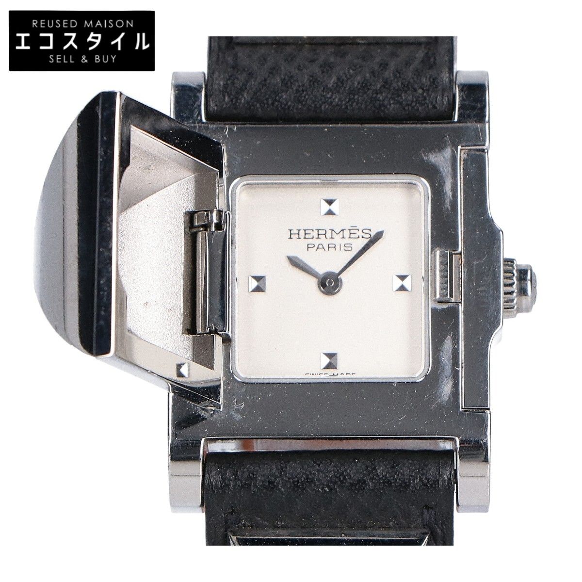 HERMES エルメス N刻印 ME3.210 SS メドール エプソン クオーツ