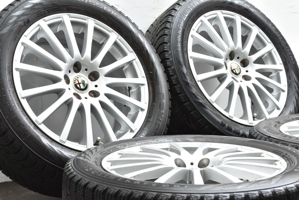 アルファロメオサイズ ユーロデザイン 16 in 6 5 J 41 PCD 98 ノキアン ハッカペリッタ R 3 205 55 147 156 等に AlfaRomeo