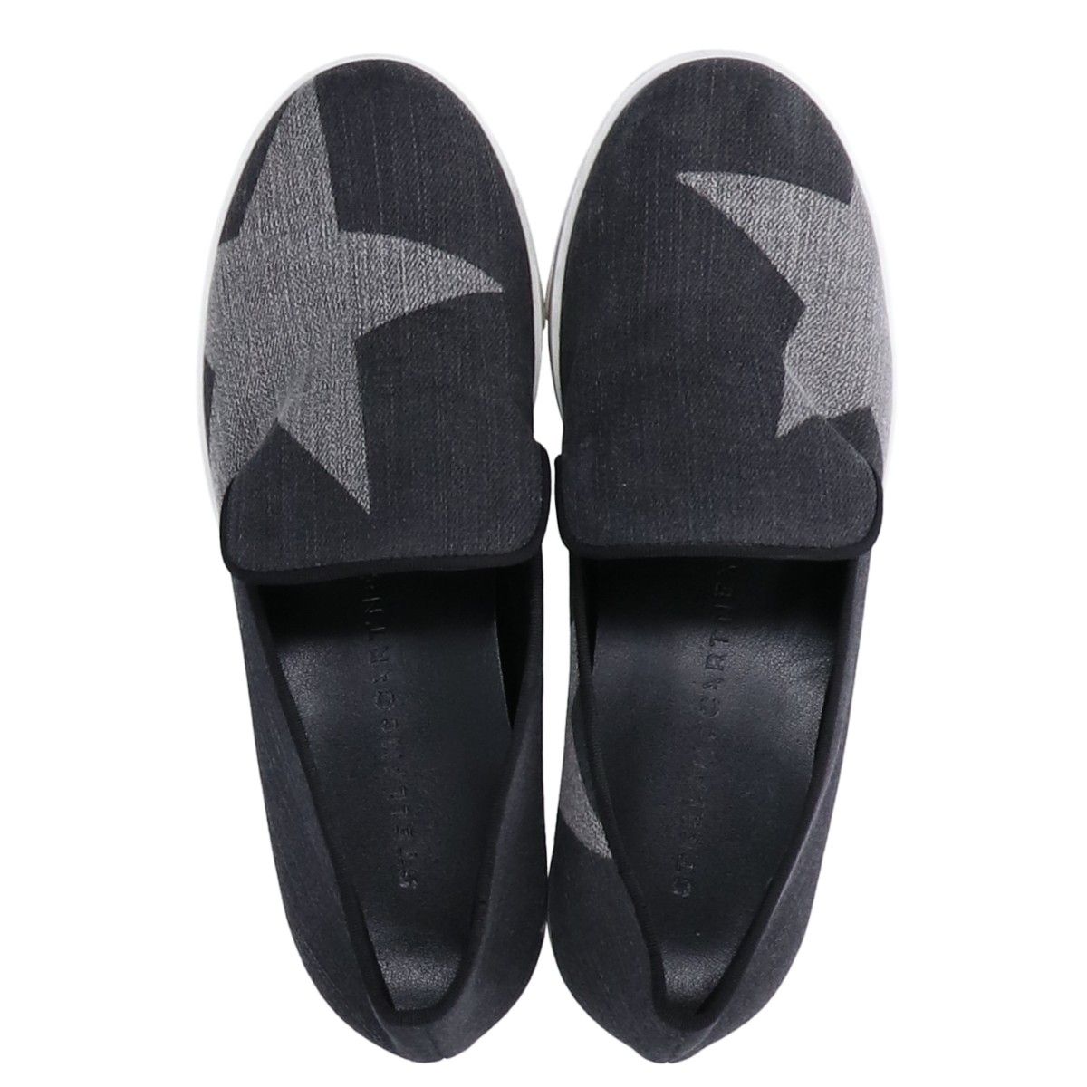  STELLA McCARTNEY ステラマッカートニー 392333 ビンクス プラットフォーム スター デニム スリッポン 35 スリッポン 靴