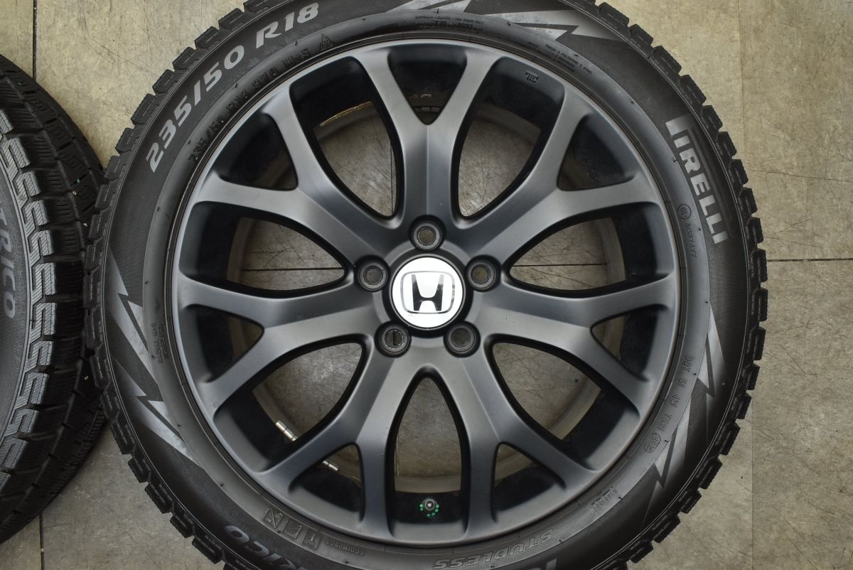  品 ホンダ オデッセイ アブソルート 18 in 7 J 55 PCD 114 3 ピレリ アイスアシンメトリコ 235 50 R RC ヴェゼル エリシオン 18インチ タイヤ ホイールセット