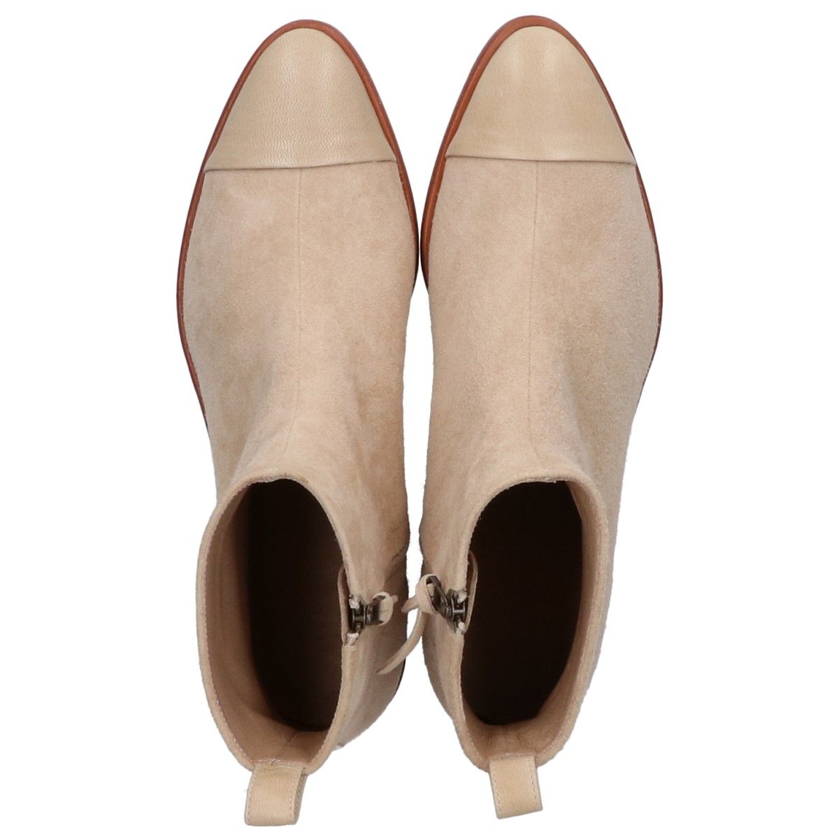 スエードｘレザー