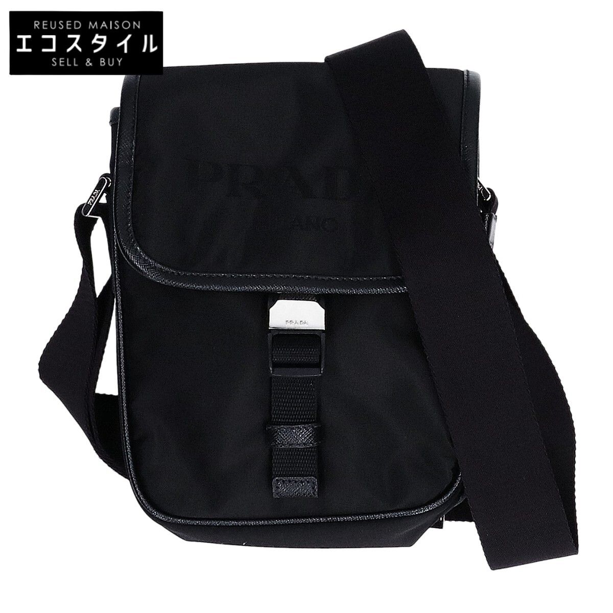 PRADA プラダ 2VD028 テスートナロンxサフィアーノ