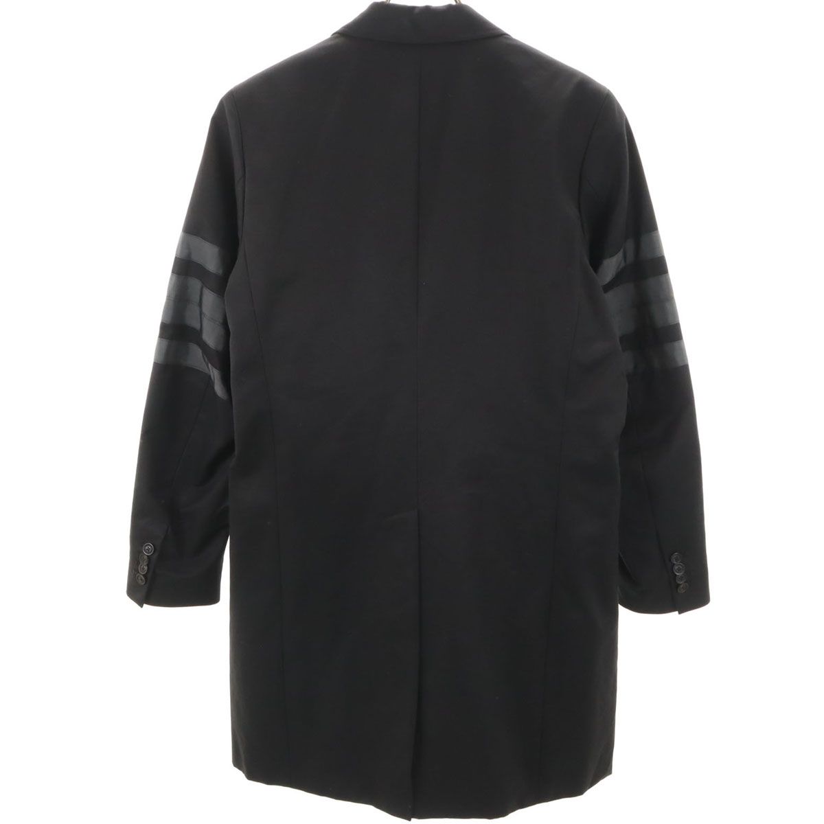 美品 DIESEL ディーゼル チェスターコート 46 ブラック メンズ 古着 