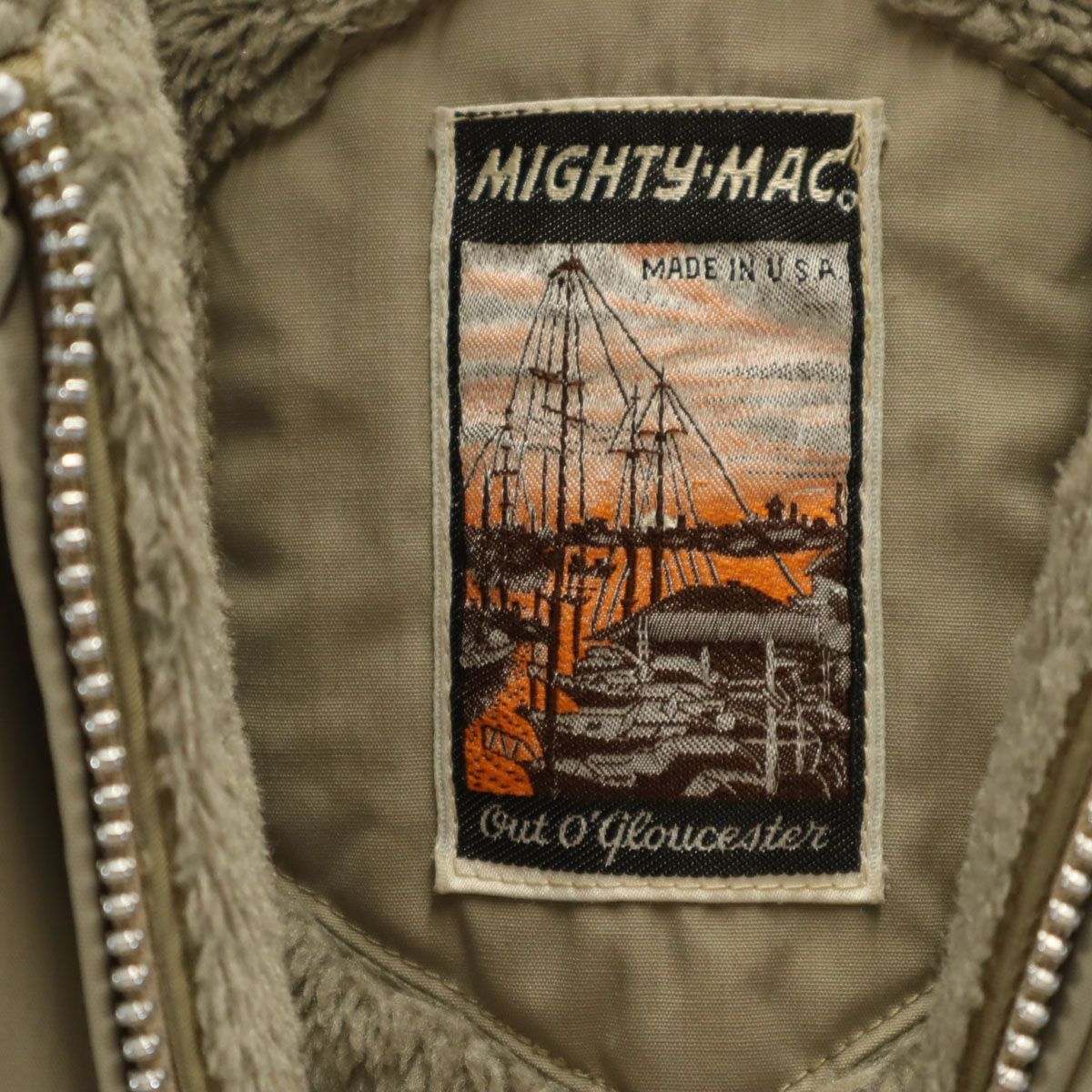 MIGHTY MAC マイティーマック 60s 70s USA製 ヴィンテージ B9タイプ 裏 
