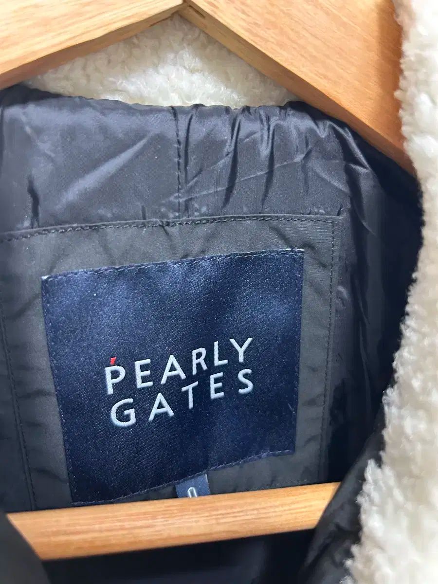 95 パーリーゲイツ レディース グースダウン ブラック シープスキン ダウン アウター 1