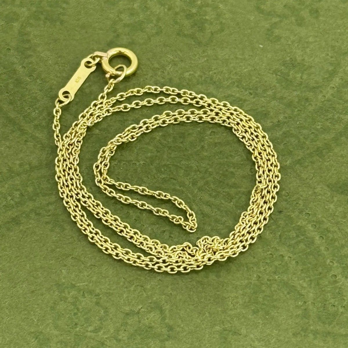 ティファニー K18 チェーンのみ ゴールド 41cm 極細 ネックレス