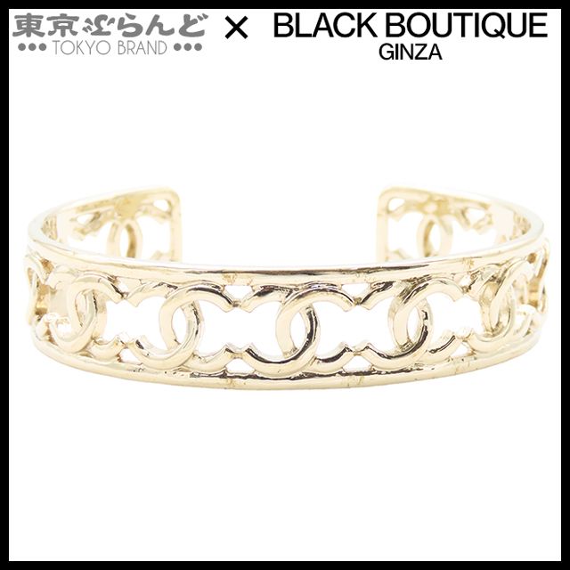 シャネル CHANEL ブレスレット ゴールド メタル ココマーク コスチュームジュエリー GP B22P S バングル レディース 001014099