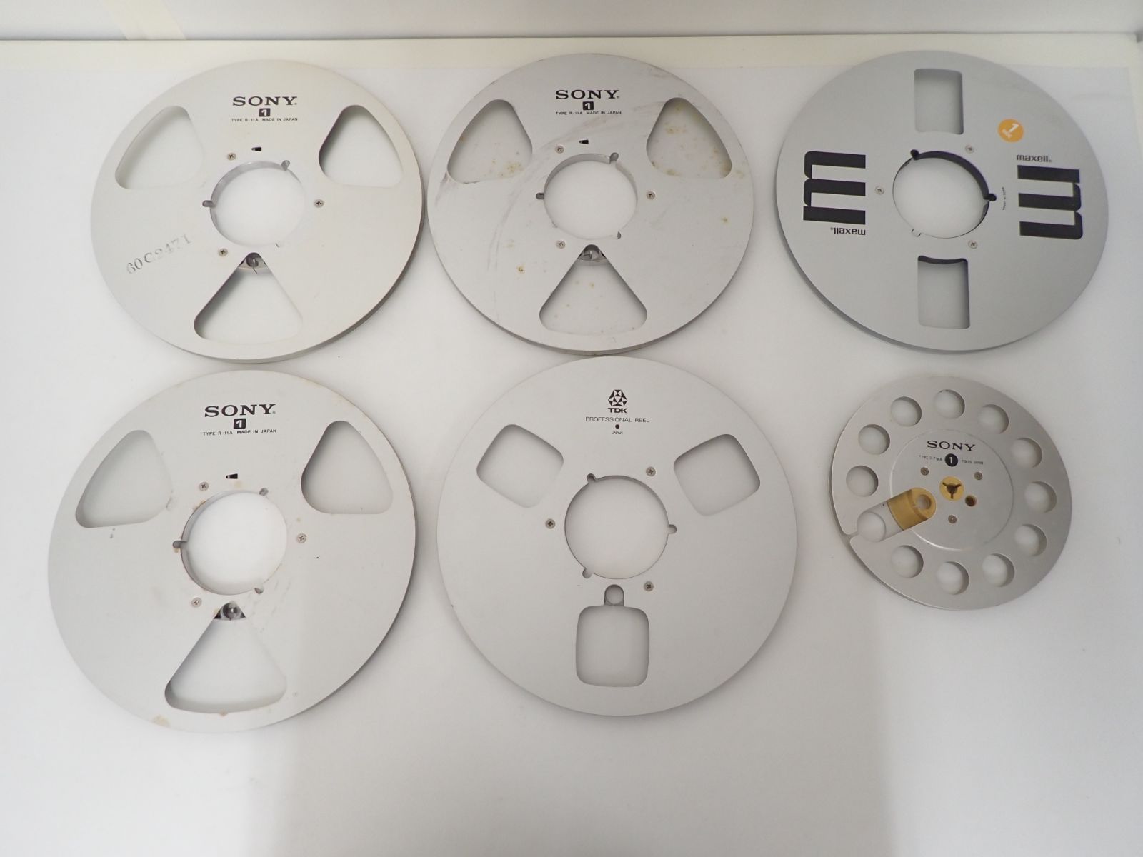 ∴ SONY maxell TDK メタル 空リール 6点まとめセット