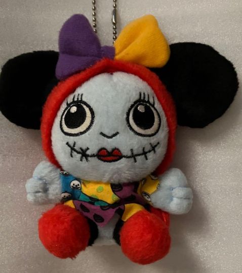 e ️⃣ディズニー ️⃣ ミ二ー サリー風 ぬいぐるキーホルダー