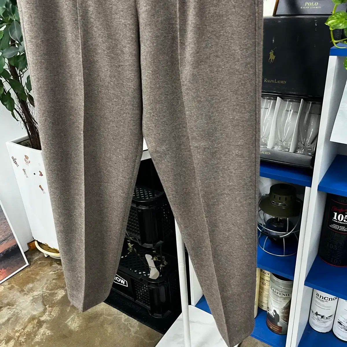  the ウール カシミア ブレンド パンツ 67-98 スラックス パンツ