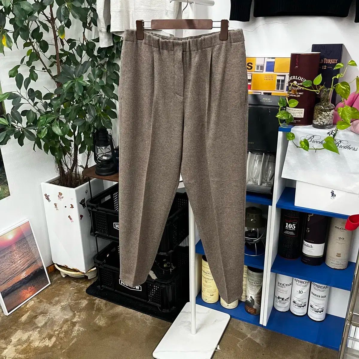 the ウール カシミア ブレンド パンツ 67 98