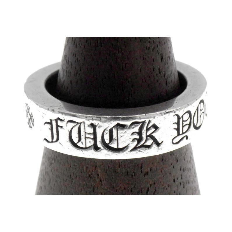 クロムハーツ CHROME HEARTS 6 mm SPACER FUCK YOU スペーサー ファックユー シルバー リング 42792