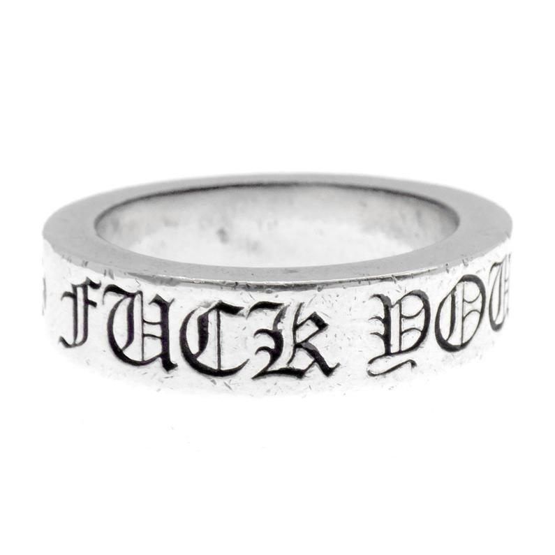 クロムハーツ CHROME HEARTS 6mm SPACER FUCK YOU 6mm スペーサー ファックユー シルバー リング 42792