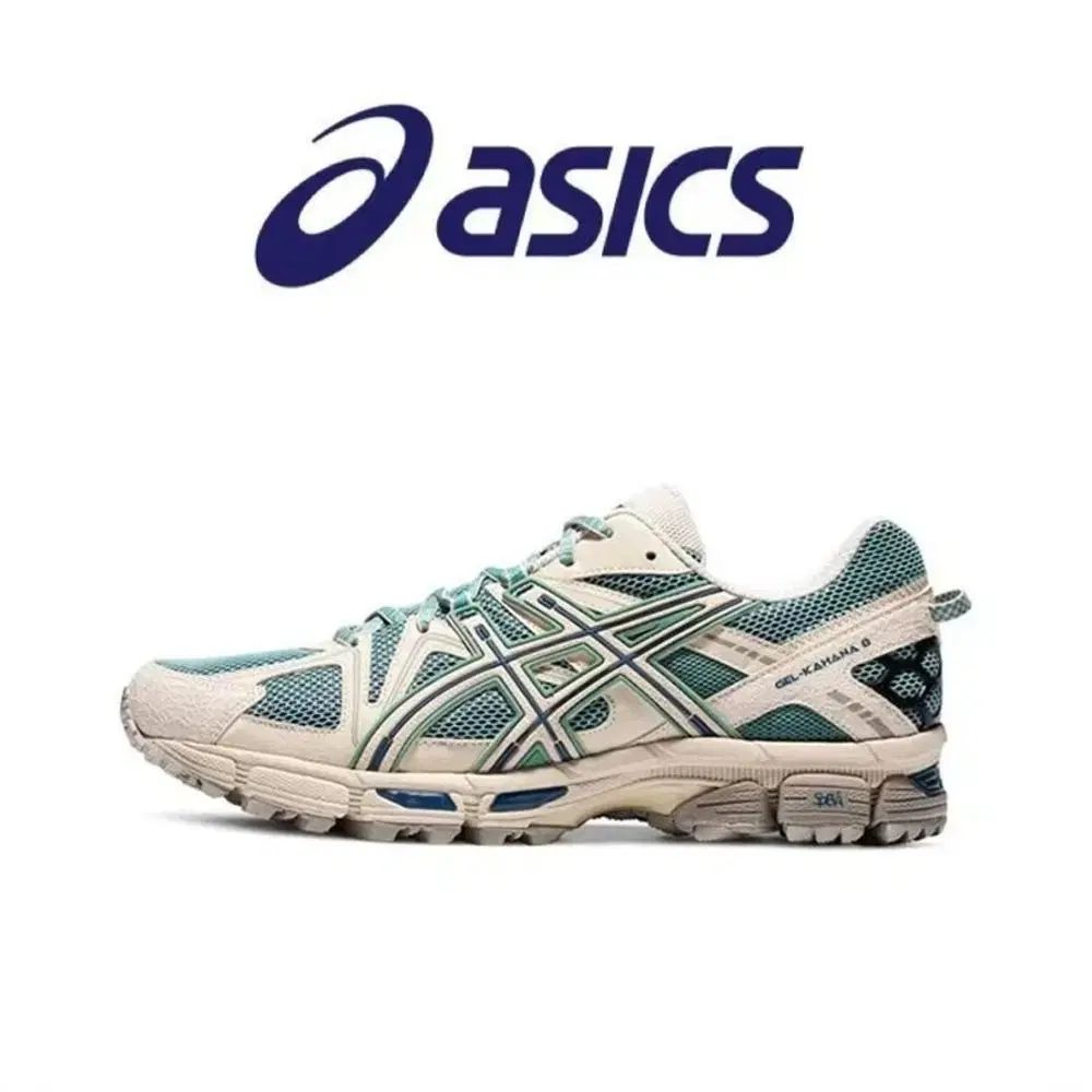 アシックス ゲル カハナ 8 カーキ ブルー 1011B109-300