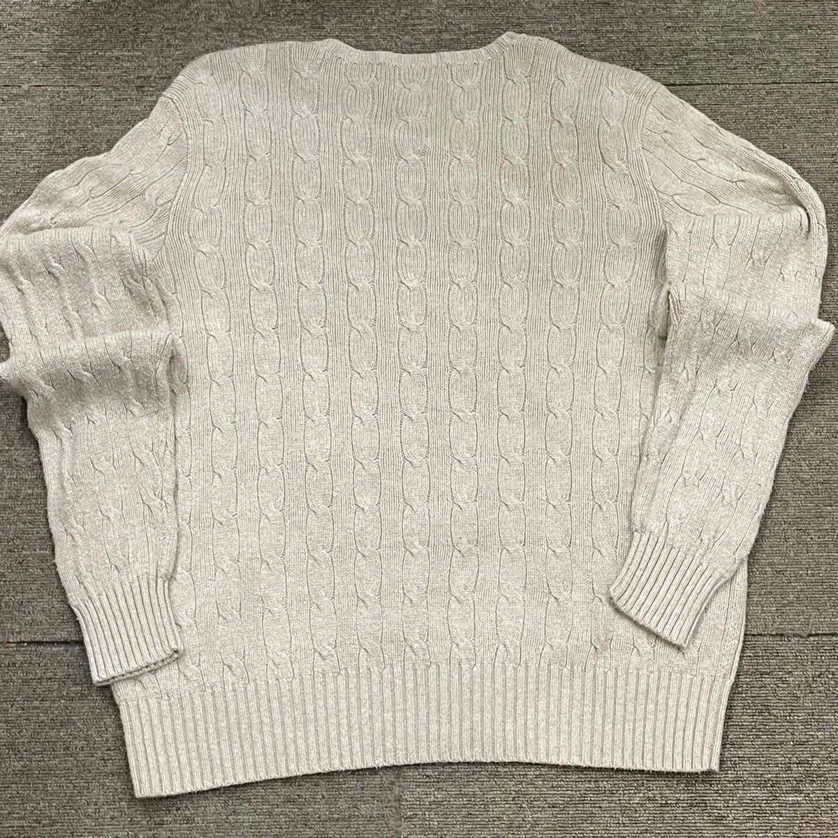  M POLO ポロ ラルフローレン ケーブルニット 長袖 ニット セーター