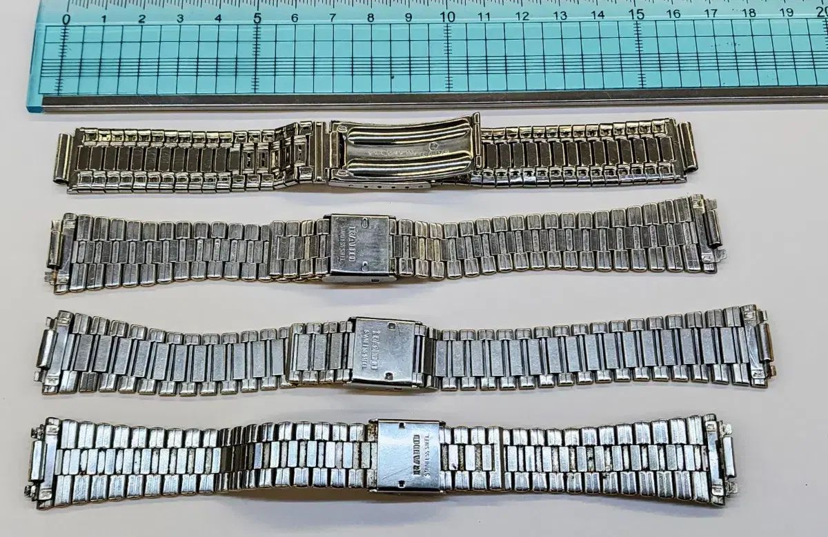 状態の良いラドー金属時計バンド 4点 在庫整理